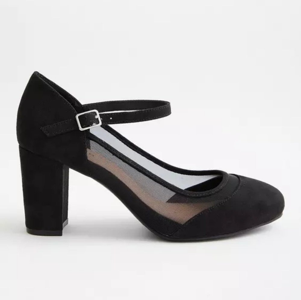 NIB - Torrid - Wide Width Size 9 Black Women's 3" Block Heel Mary Jane Pumps